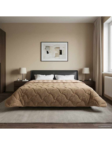 Duvet Invernale Talpa 220 x 260 cm Microfibra e Fleece Teddy