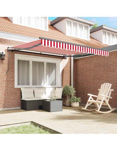 Tenda Retrattile Rosso e Bianco 300 x 250 cm