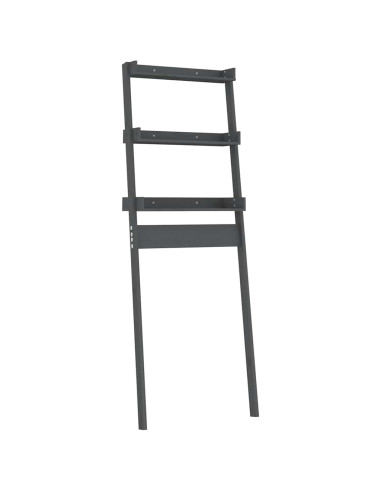 Rastrelliera da Bagno Grigia 63,5x32x179 cm Legno Massello Pino