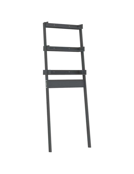 Rastrelliera da Bagno Grigia 63,5x32x179 cm Legno Massello Pino