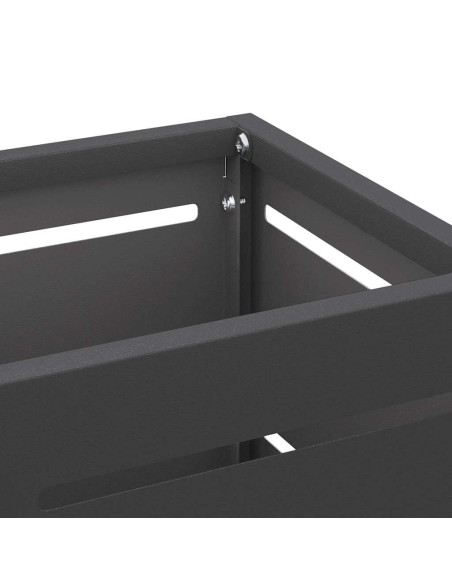 Supporto per Ombrellone Nero 15,5 x 15,5 x 49 cm Metallo