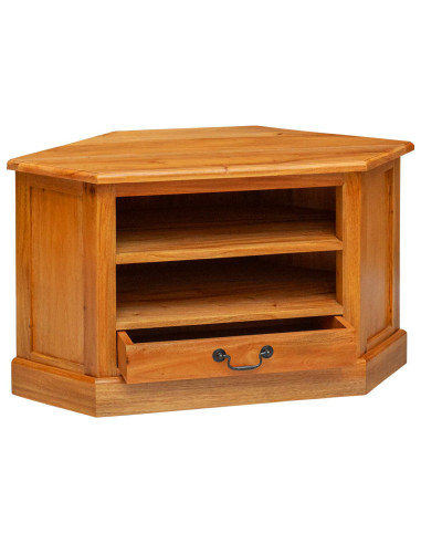 MobileTVAngolare con cassetto Naturale 79 x 40 x 46 cm