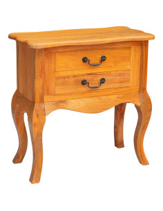 Tavolo laterale con cassetto Naturale 60,5 x 30 x 61 cm 2