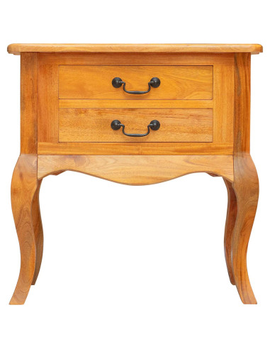 Tavolo laterale con cassetto Naturale 60,5 x 30 x 61 cm