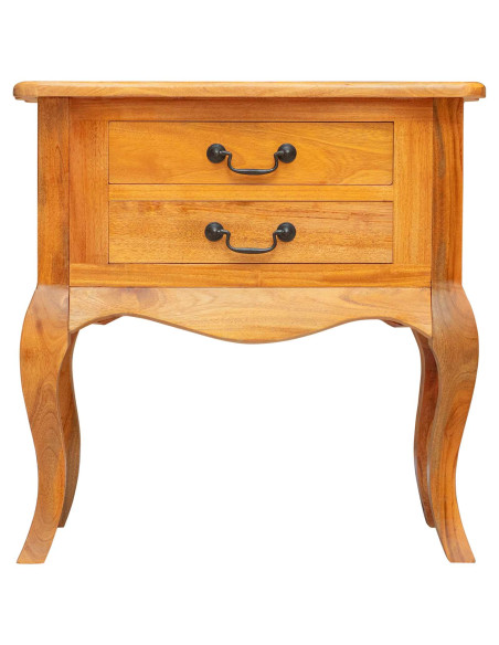 Tavolo laterale con cassetto Naturale 60,5 x 30 x 61 cm