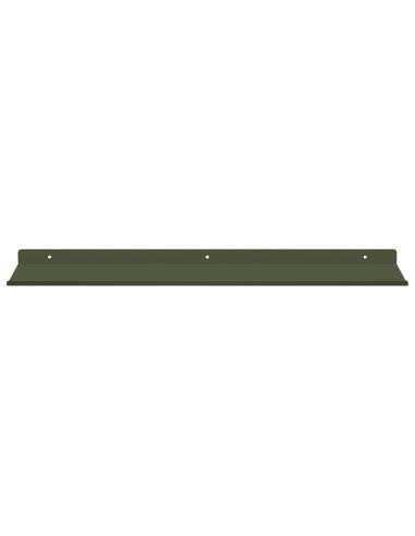 Mensola sospesa 2 pcs Verde oliva 60 x 18 x 2,5 cm