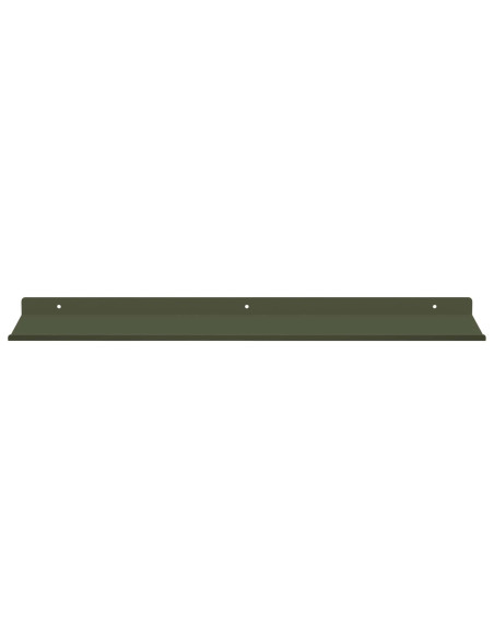 Mensola sospesa 2 pcs Verde oliva 60 x 18 x 2,5 cm