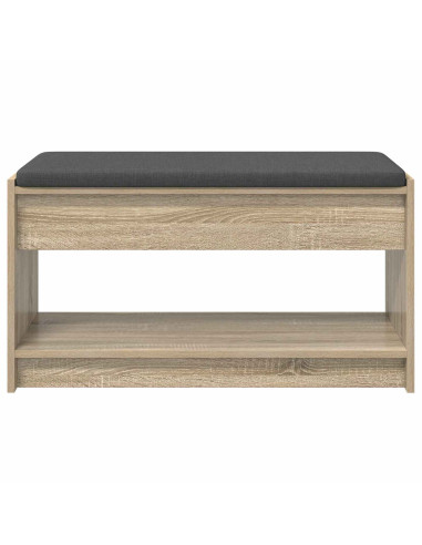 Panca per ingresso con cuscino Rovere Sonoma 83 x 38 x 45 cm