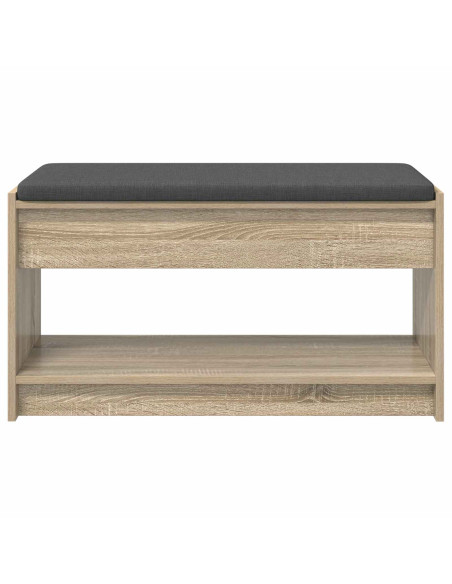 Panca per ingresso con cuscino Rovere Sonoma 83 x 38 x 45 cm