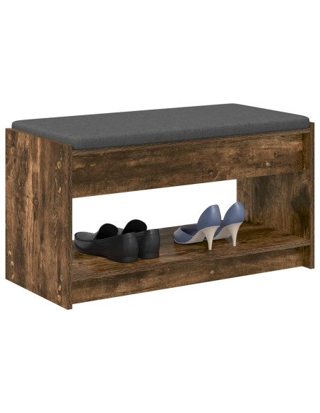 Panca per ingresso Quercia Affumicata 83 x 38 x 45 cm