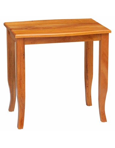 Tavolini Nesting 3 pcs Naturale Legno di Mogano Massello
