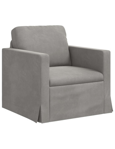 Divano 2 pcs Grigio chiaro 228 x 78 x 80 cm Velluto