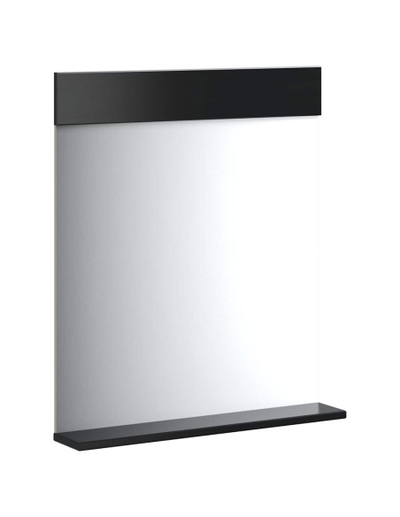 Set Mobili da Bagno 3 pz BERG Nero in Legno Massello di Pino