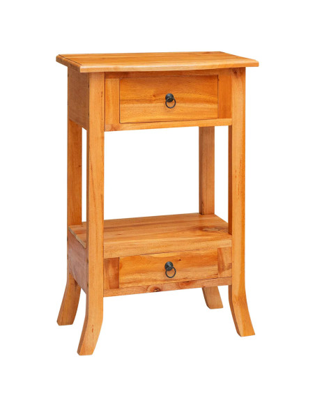 Tavolo consolle con cassetto Naturale 50,5 x 30 x 75,5 cm