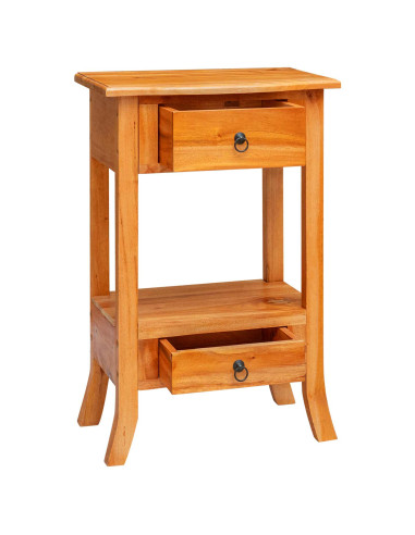 Tavolo consolle con cassetto Naturale 50,5 x 30 x 75,5 cm