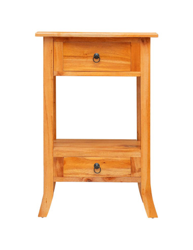 Tavolo consolle con cassetto Naturale 50,5 x 30 x 75,5 cm