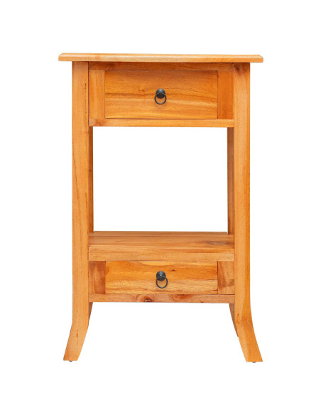 Tavolo consolle con cassetto Naturale 50,5 x 30 x 75,5 cm