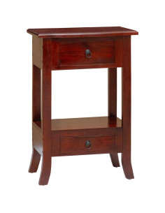 Tavolo consolle con cassetto Marrone 50 x 29,5 x 76 cm 2