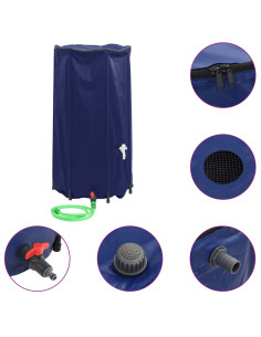 Serbatoio Acqua con Rubinetto Pieghevole 100 L in PVC 2