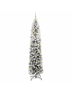 Albero di Natale artificiale con 300 LED Verde 240 cm 2
