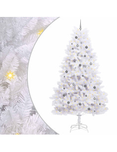 Albero di Natale artificiale Bianco 138 x 138 x 300 cm 2