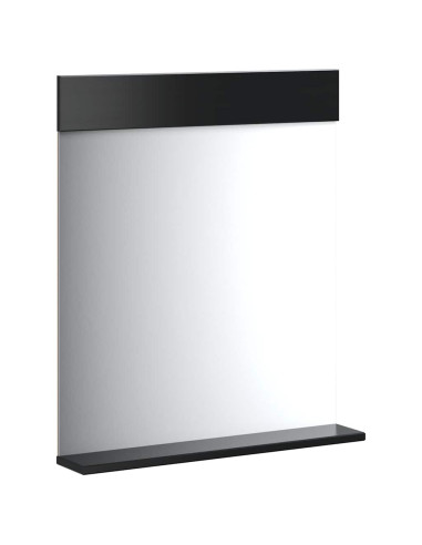 Set Mobili da Bagno 4 pz BERG Nero in Legno Massello di Pino