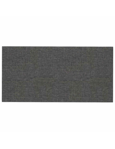 Testiera da Parete 12 pcs Grigio scuro 30 x 15 cm Tessuto
