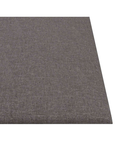 Testiera da Parete 12 pcs Grigio chiaro 30 x 30 cm Tessuto