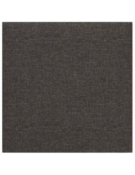 Testiera da Parete 12 pcs Grigio scuro 30 x 30 cm Tessuto