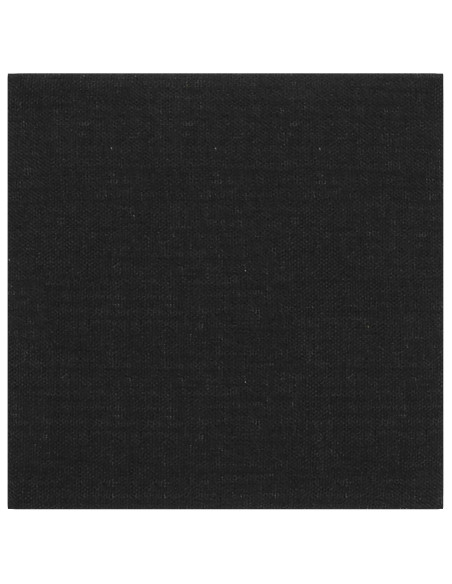 Testiera da Parete 12 pcs Nero 30 x 30 cm Tessuto
