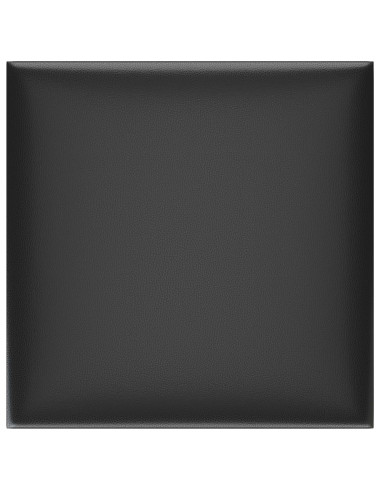 Testiera da Parete 12 pcs Nero 30 x 30 cm Tessuto