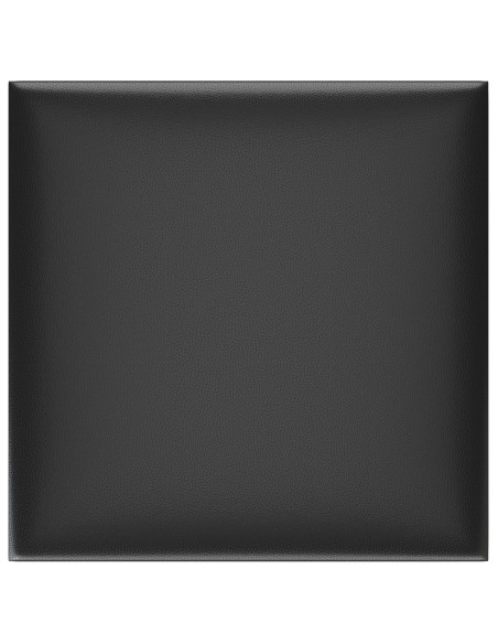 Testiera da Parete 12 pcs Nero 30 x 30 cm Tessuto