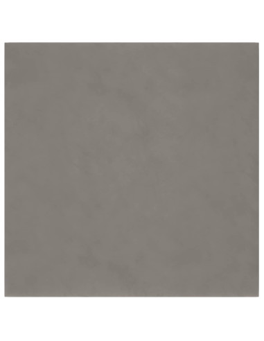Testiera da Parete 12 pcs Grigio chiaro 30 x 30 cm Velluto