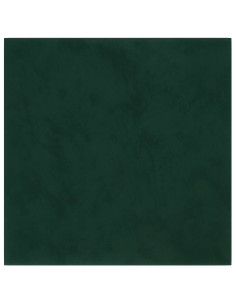 Testiera da Parete 12 pcs Verde Scuro 30 x 30 cm Velluto 2