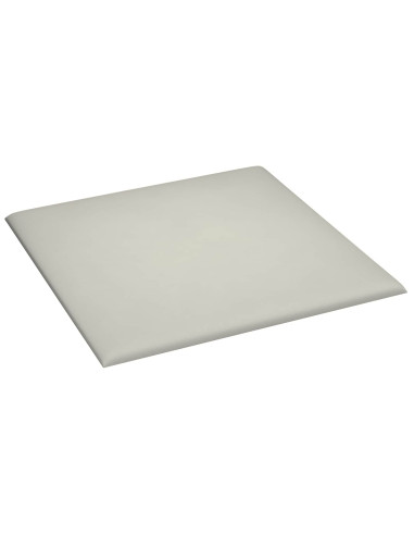 Testiera da Parete 12 pcs Crema 30 x 30 cm Velluto