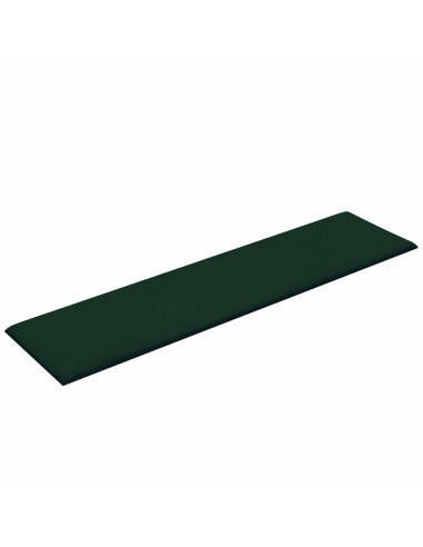 Testiera da Parete 12 pcs Verde Scuro 60 x 15 cm Velluto