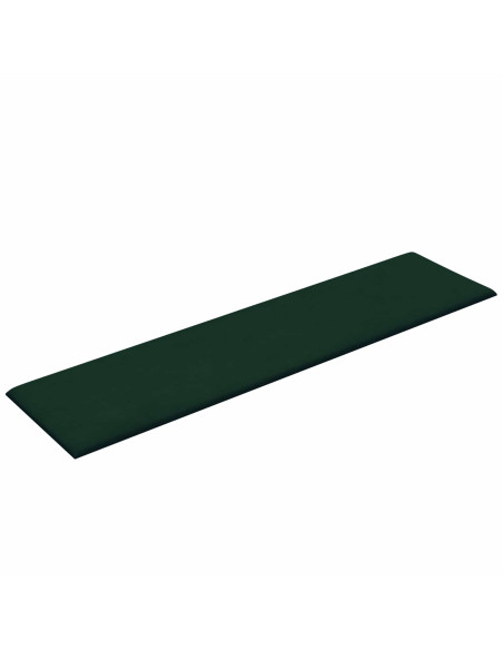 Testiera da Parete 12 pcs Verde Scuro 60 x 15 cm Velluto