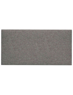 Testiera da Parete 12 pcs Grigio chiaro 60 x 30 cm Tessuto 2