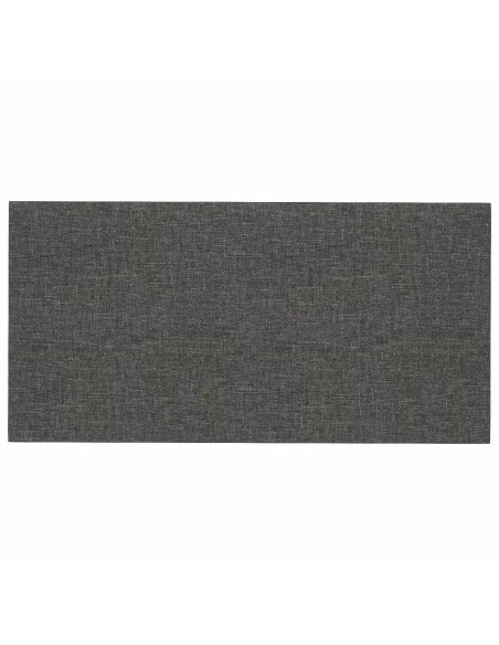 Testiera da Parete 12 pcs Grigio scuro 60 x 30 cm Tessuto
