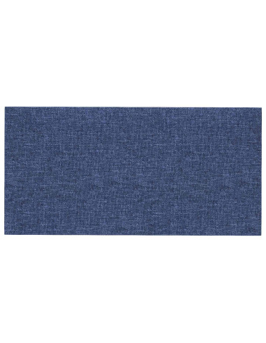 Testiera da Parete 12 pcs Blu 60 x 30 cm Tessuto