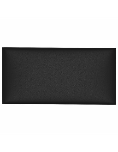 Testiera da Parete 12 pcs Nero 60 x 30 cm Tessuto