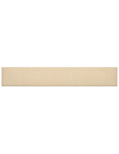 Testiera da Parete 12 pcs Crema 90 x 15 cm Tessuto