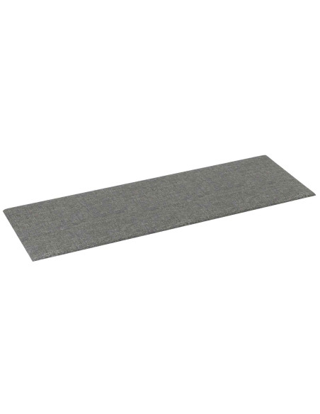 Testiera da Parete 12 pcs Grigio chiaro 90 x 30 cm Tessuto