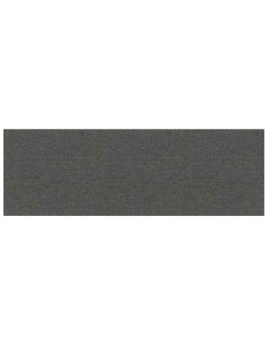 Testiera da Parete 12 pcs Grigio scuro 90 x 30 cm Tessuto