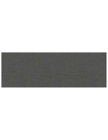 Testiera da Parete 12 pcs Grigio scuro 90 x 30 cm Tessuto