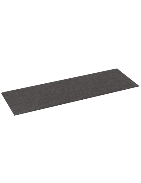 Testiera da Parete 12 pcs Grigio scuro 90 x 30 cm Tessuto