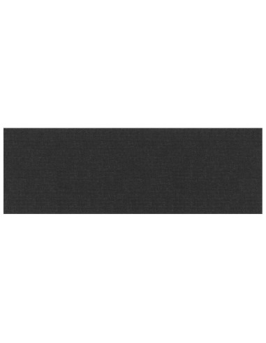 Testiera da Parete 12 pcs Nero 90 x 30 cm Tessuto