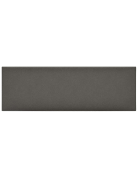 Testiera da Parete 12 pcs Grigio 90 x 30 cm Tessuto