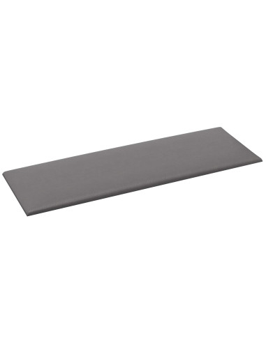 Testiera da Parete 12 pcs Grigio 90 x 30 cm Tessuto