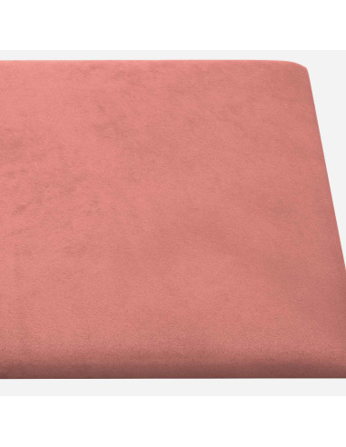 Testiera da Parete 12 pcs Rosa 30 x 15 cm Velluto